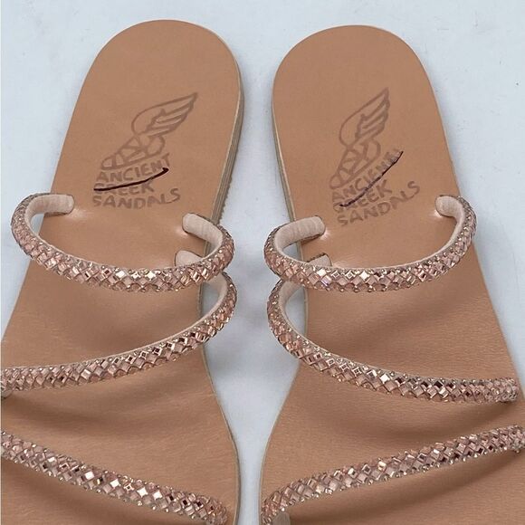 Ancient Greek Sandals Crystal Embellished Strappy Sandals size 37 - Picture 8 of 13